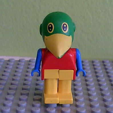 LEGO Minifigure-Fabuland Figure Parrot-Fabuland-FAB10C-Creative Brick Builders